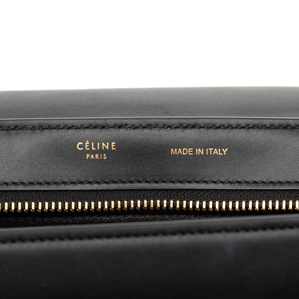 Pre-Loved Celine Small Tricolor Leather Trapeze Satchel - Picture 5 of 7